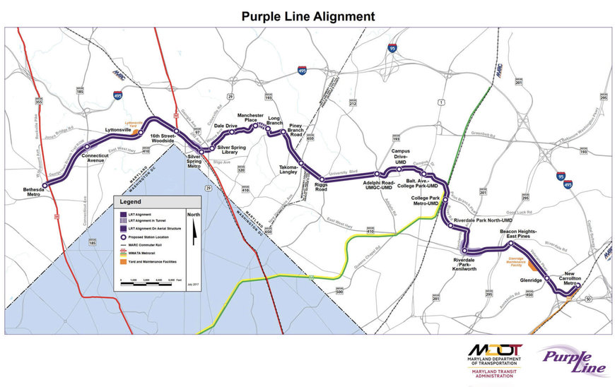 A NEW CONTRACT FOR THE CONSTRUCTION OF THE MARYLAND PURPLE LINE LIGHT RAIL IN THE UNITED STATES